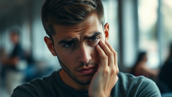 Stressed young man reflecting indoors. Stop Learning the Hard Way.