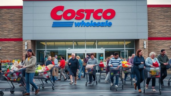 Costco expansion plans visualized with shoppers exiting store