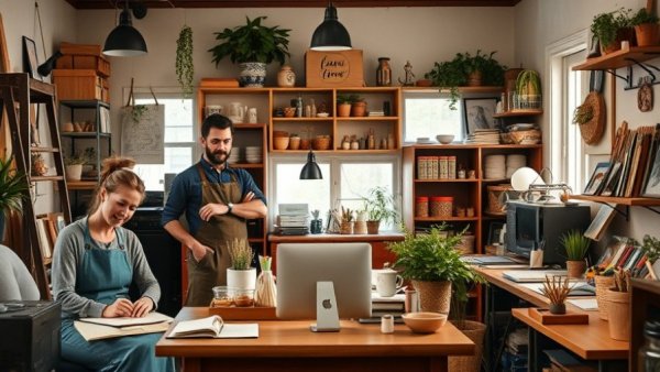 Diverse small business settings illustrating how to find the right place to register your business.