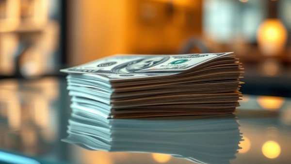 Crisp hundred dollar bills represent private event revenue.