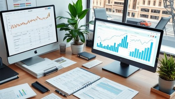 Organized financial workspace showcasing accounts receivable importance.