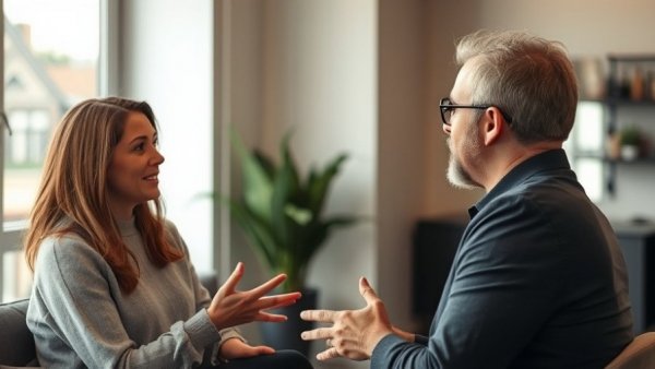 Discussion about AI in the Salon Industry with focused expression.