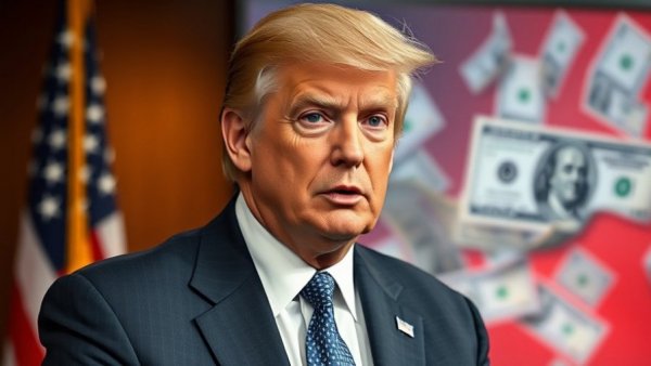 A mature man in a suit on TV, symbolizing Trump grace and courage amidst violence.