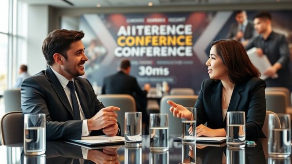 AI innovations in the restaurant industry discussion at a conference table.