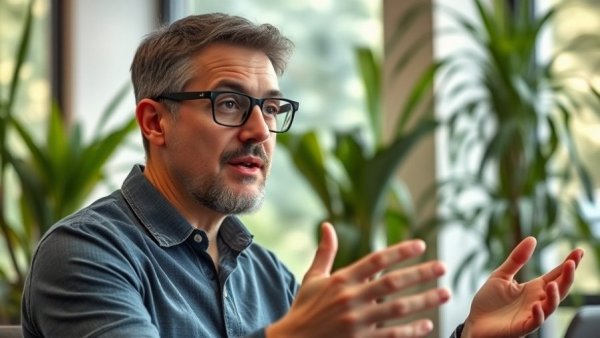 Man in discussion illustrating small brands beat giant competitors