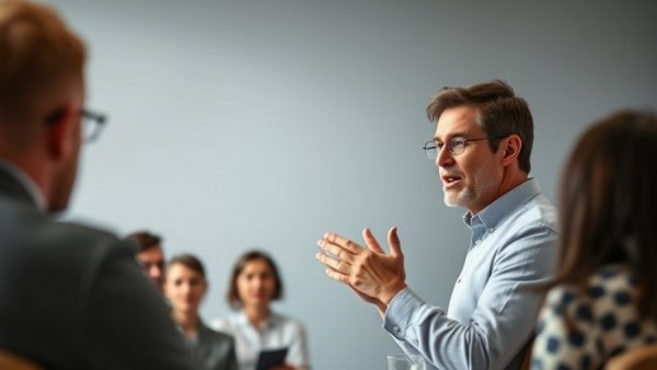 Dynamic speaker discusses Meta paid subscription plans at event.