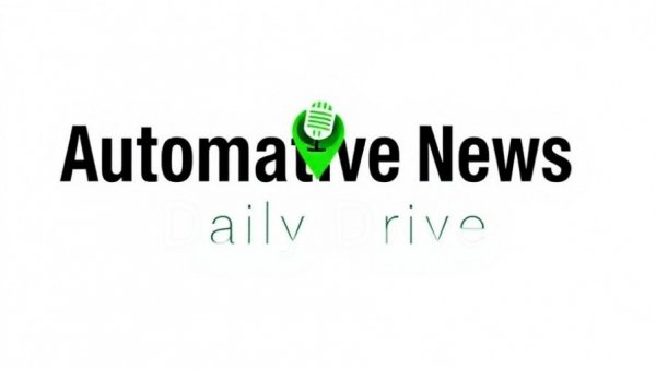 Minimalist podcast logo for auto loan delinquencies solutions discussion