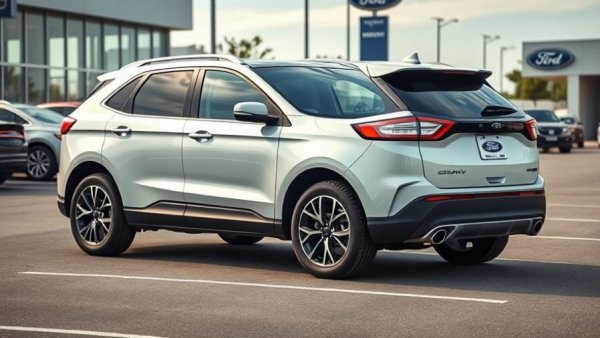 Ford vehicle recall center console defect showcased on white SUV