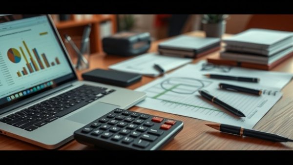 Organized workspace for understanding financial statements.