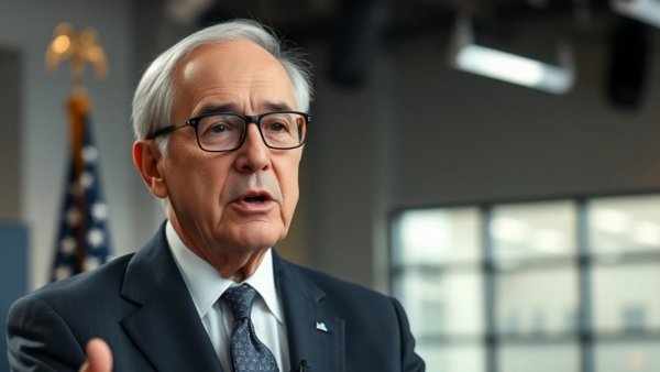 Older man in suit discusses Mamdani effect antisemitism on TV.