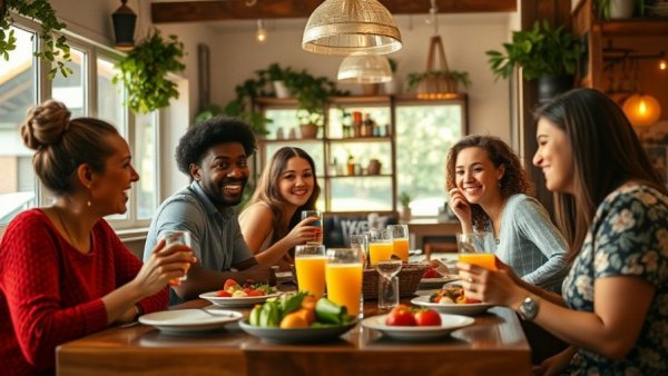 Lively brunch scene fostering community connection