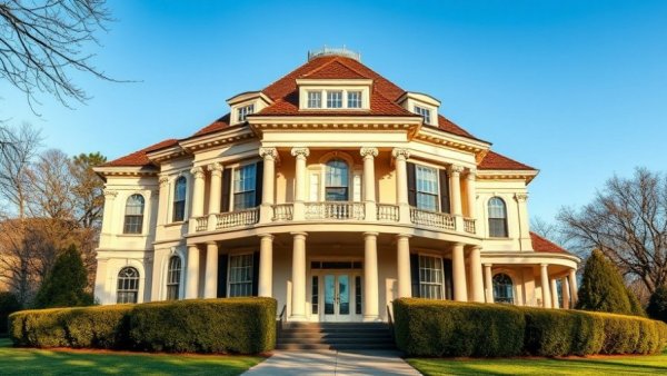 Elegant Octagon Mansion for Sale in Virginia with classic architecture
