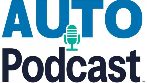 Bold podcast logo titled 'Daily Drive' for automotive news, related to chasing peak sales in the auto industry.