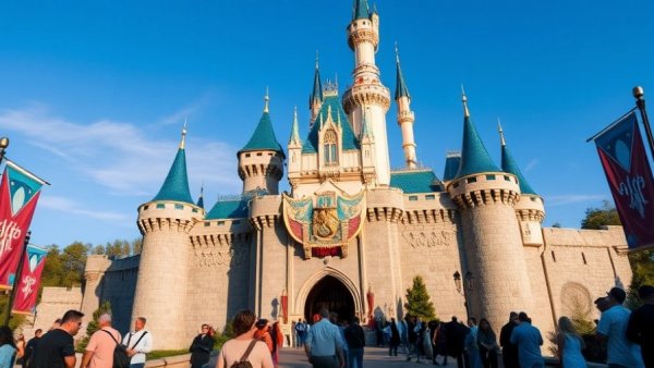 Disney American businesses impact, view of iconic fairy tale castle