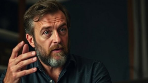 Bearded man speaking about how to gain U.S. clients as a foreigner