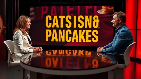 Breakfast Brothers catfish and pancakes interview setting.