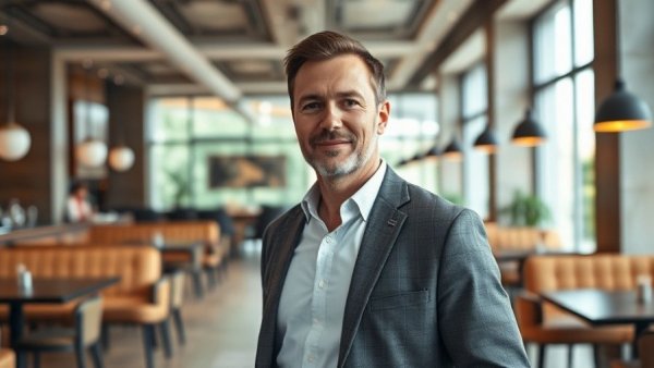 Man in modern restaurant showcasing identity and relevance