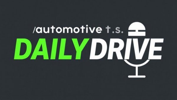Automotive News Daily Drive sleek logo design.