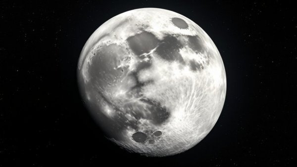 SpaceX rocket impact on moon concept showing detailed lunar surface.