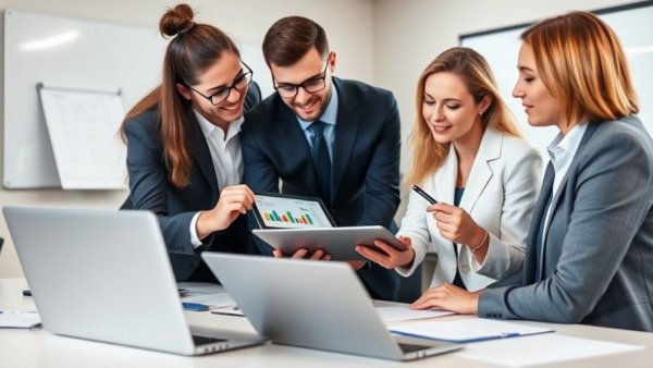 Professional business team discussing franchising a service business