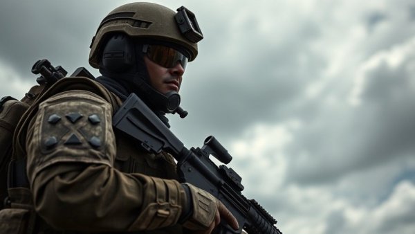 Marine with rifle poised, How Marines Built Apex and Alpine