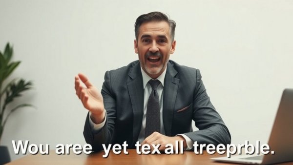 Is that fulfilling? Expressive man gesturing in an office setting.