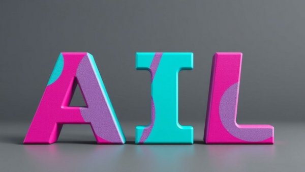 Avoiding the lazy AI trap: vibrant abstract AI text design