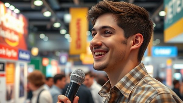 Equip Expo Louisville Promo Code PAUL used by smiling speaker at expo.