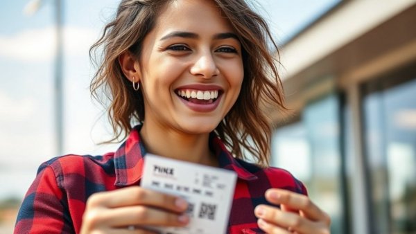 Equip Expo discount code promo with smiling woman in plaid shirt.
