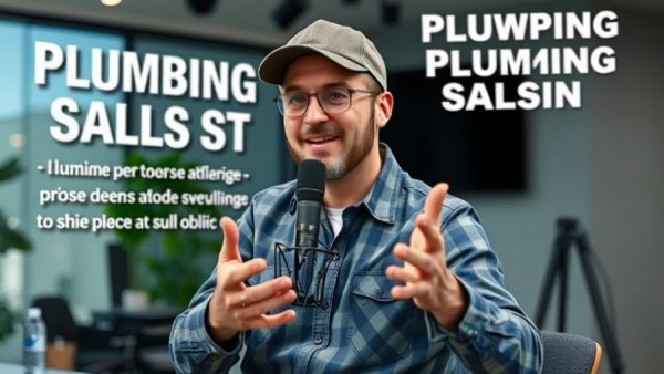 Podcast discussion on how to read your clients plumbing sales, engaging host.