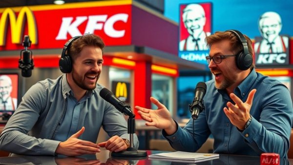 Podcast hosts discuss KFC and McDonald's strategy refresh.