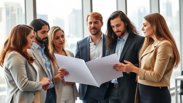 Professionals discussing how to respectfully disagree with performance review comments.