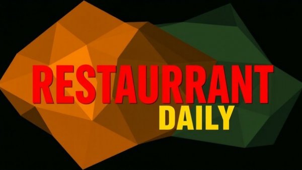 Bold podcast cover design featuring Restaurant Daily text