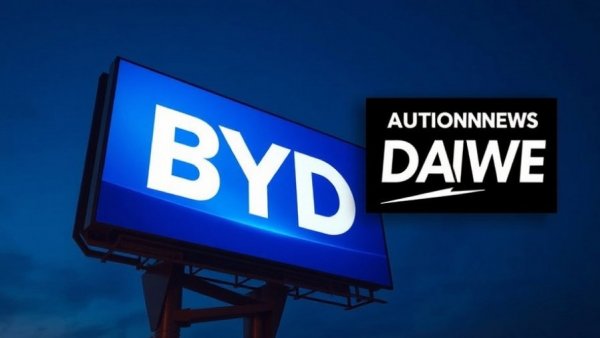 Keeping markets open to Chinese automakers: BYD logo on billboard.