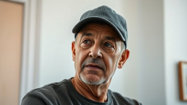 Contemplative middle-aged man discussing maturity in the modern age.