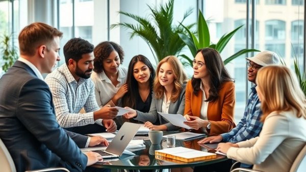 Time management skills for small business owners in a team meeting.