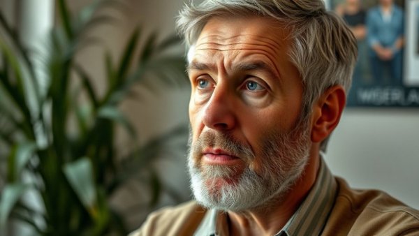 Man in a thoughtful discussion indoors, when automation goes too far