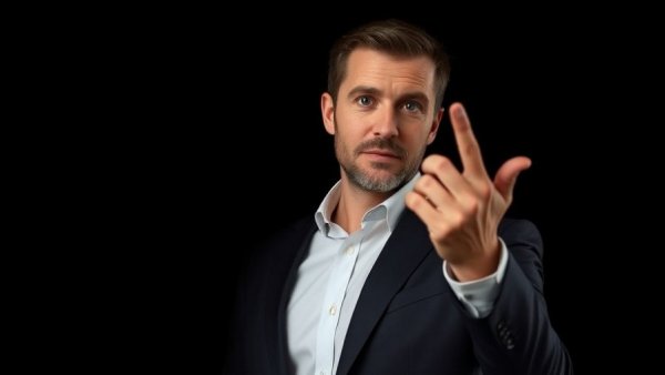 Confident man in suit discussing merger concept