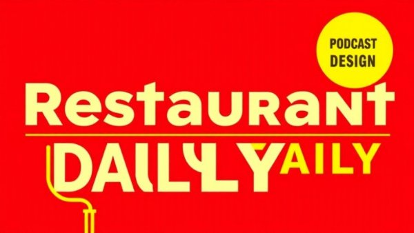 Bold 'Restaurant Daily' podcast graphic for restaurant marketing strategies.