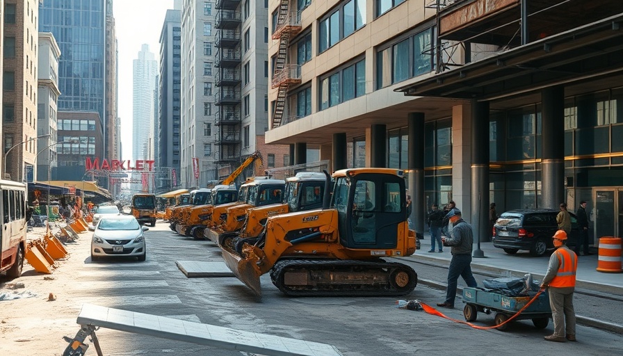 NYC infrastructure funding freeze impacts construction site work.