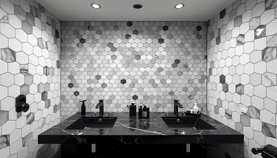 Stylish NYC bathroom remodeling with black and white modern design.