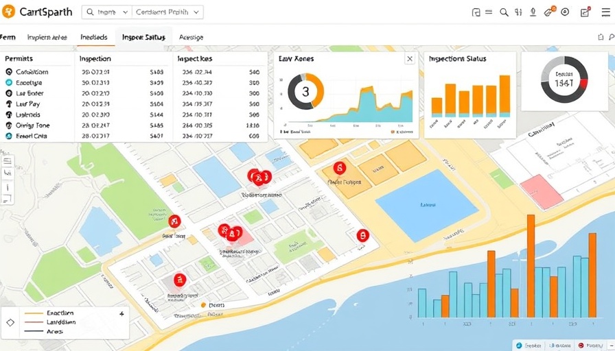 Dashboard shows location intelligence in construction with site map.