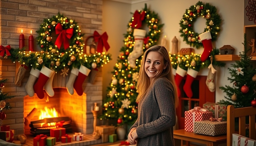 2025 Holiday Decorating Ideas in a cozy living room.