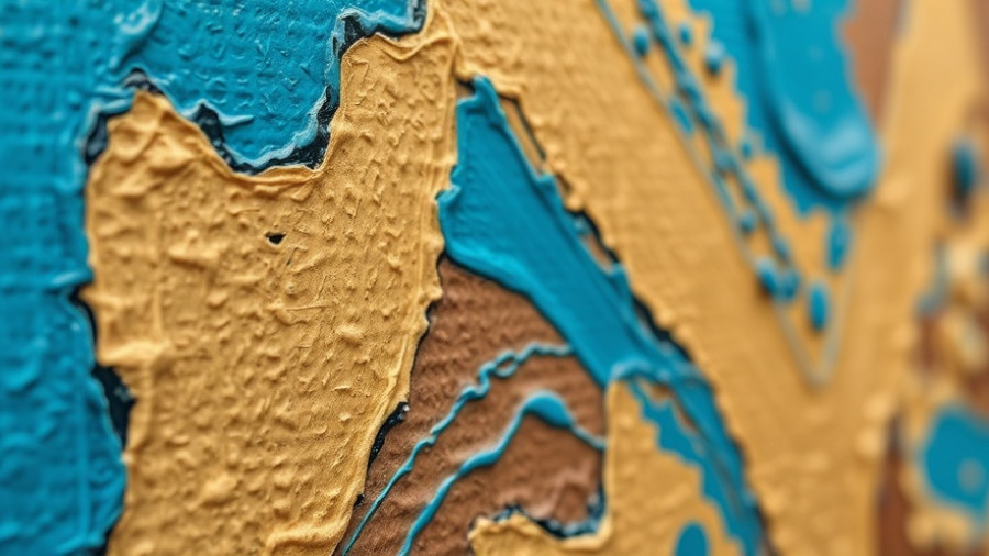 Close-up of abstract acrylic painting texture on canvas, Online DIY Art and Home Décor Stores.