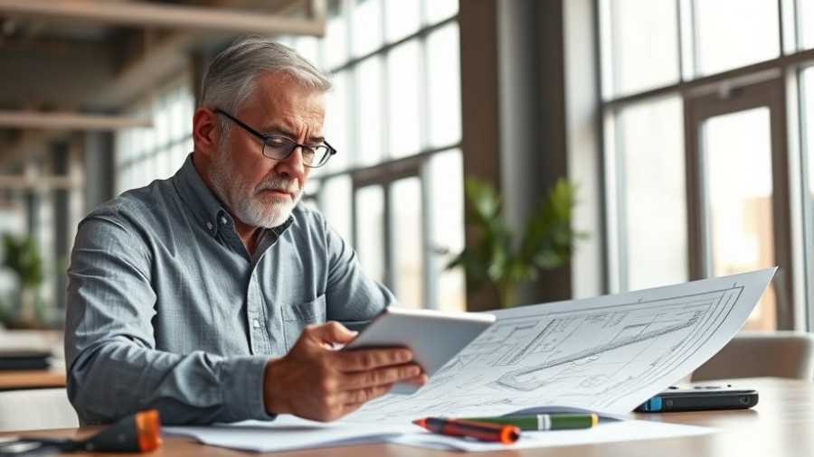 Electricians assist small businesses with local code compliance, office setting.