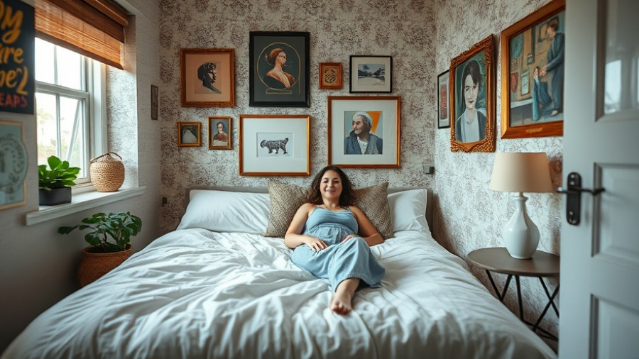 Cozy small guest room transformation with art and decor.