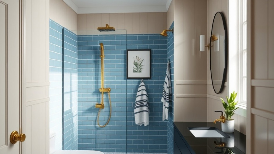 Modern minimalist bathroom with 90s bathroom makeover ideas.