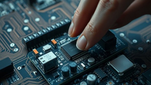 Finding FOK959S-M Model Number on a detailed motherboard with circuits.