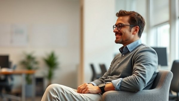 Home improvement meeting in Cape Coral office with relaxed setting.