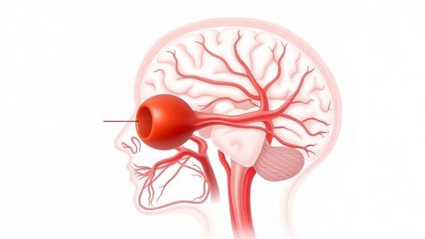 Illustration of TIA stroke symptoms showing brain and blood clot.